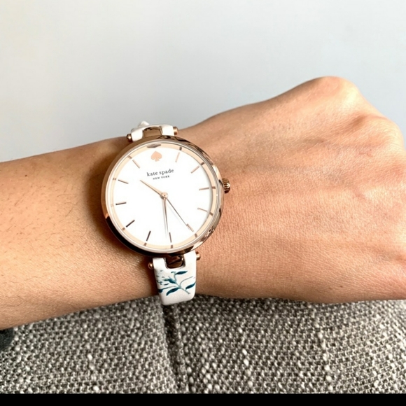 NWT Kate Spade rosegold tone watch earring set - Picture 4 of 6